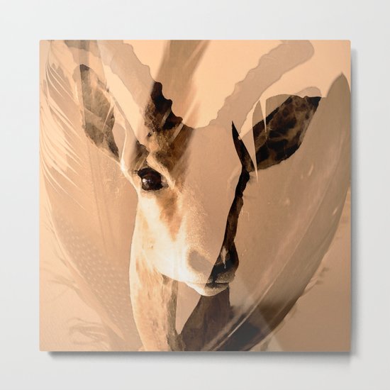Beautiful and fast - Impala portrait Metal Print