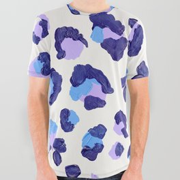 Leopard Print – Ultra Violet All Over Graphic Tee