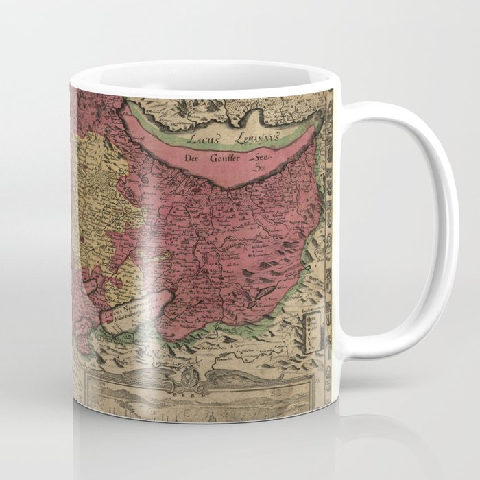Map Of Bern 1638 Coffee Mug