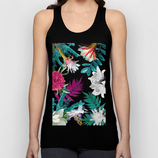 flowers pattern Unisex Tank Top