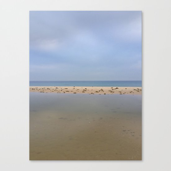 "Peace..." Lake, sand, sea and sky... Canvas Print