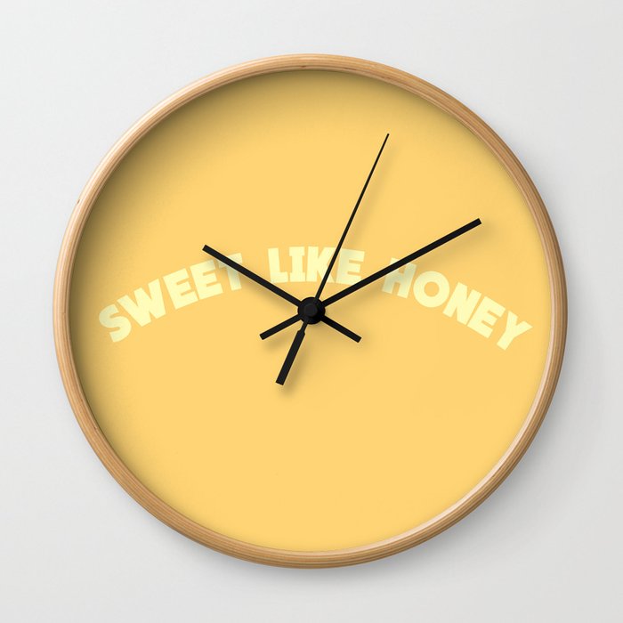 Sweet Like Honey | Typography Wall Clock