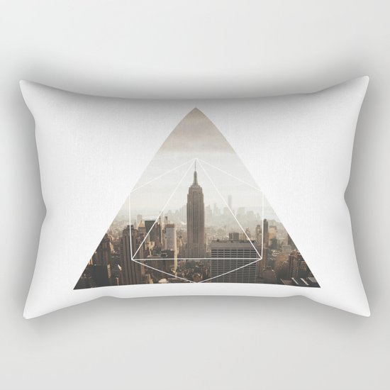 Empire State Building - Geometric Photography Rectangular Pillow