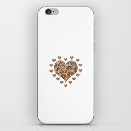 Coffee Heart Bubbles iPhone Skin