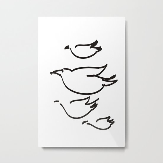 Flying Birds #society6 #decor #buyart Metal Print