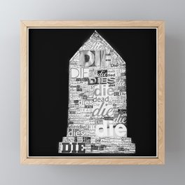 Seeing Death in Everything Framed Mini Art Print