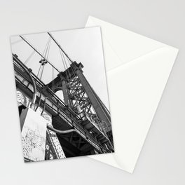 Manhattan Bridge Black and White | New York City | Travel Photography Stationery Card