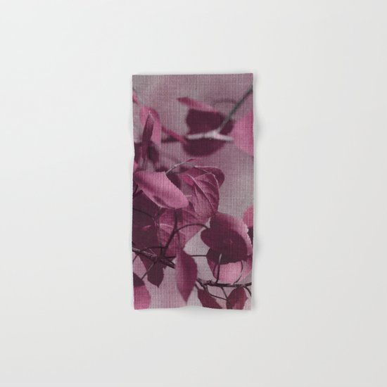 purple leaves Hand & Bath Towel