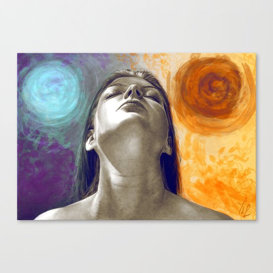 Equilibrum - retouched drawing Canvas Print
