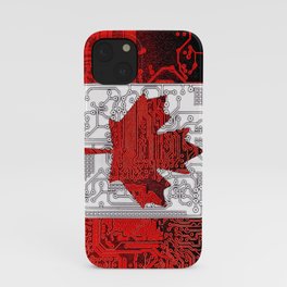 circuit board Canada (Flag) iPhone Case