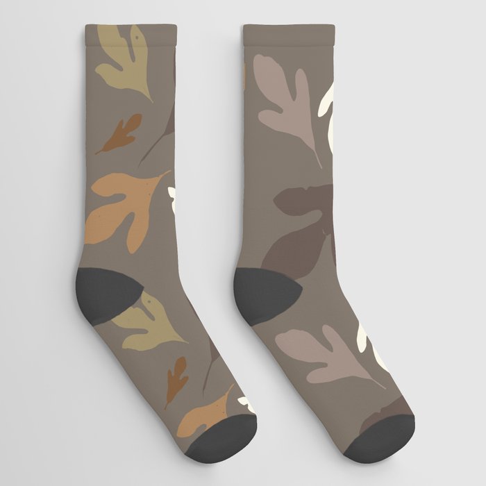 Multi leaves cocoa Socks