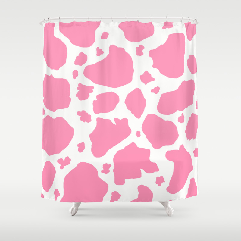 Details about   Cow Print Shower Curtain Brown Spots on Cow Print for Bathroom 