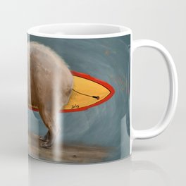 Capybara Surfer Coffee Mug