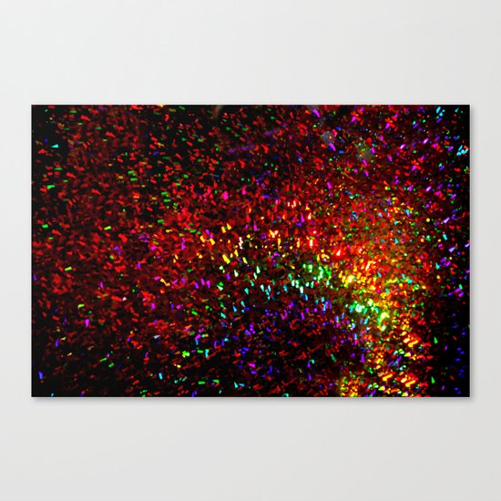 Fascination in gold-photograph of colorful lights Canvas Print