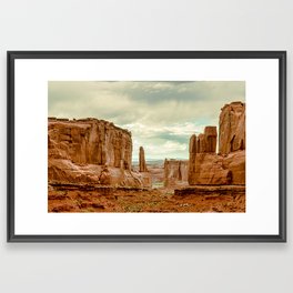 Utah - Red Sandstone Spires Framed Art Print