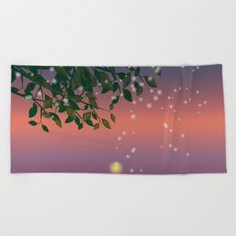 Fireflies Beach Towel