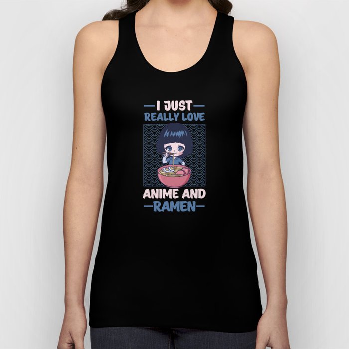 Funny Anime Lover Graphic for Women and Men Anime Lover Tank Top