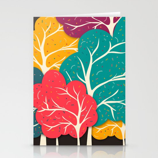 Happy Forest Stationery Cards
