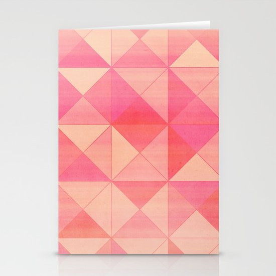 Pink : Pattern Stationery Cards