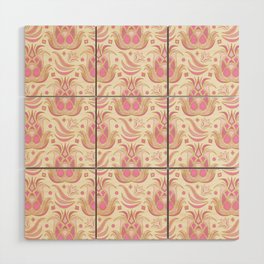 Pineapple Deco // Pastel Pink Wood Wall Art