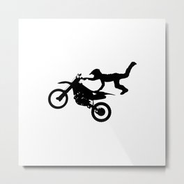 Motocross High Flying Jump Metal Print | Stunt, Flip, Wheel, Clouds, Hardcore, Ride, Cross, Dirt, Motorcycle, High 