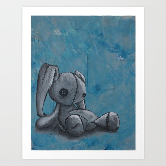 Sad Bunny Art Print