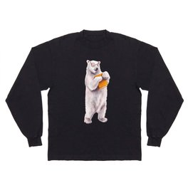 Smart Polar Bear Book Lover Long Sleeve T-shirt