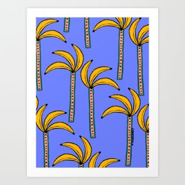 Banana Watermelon Palms Art Print