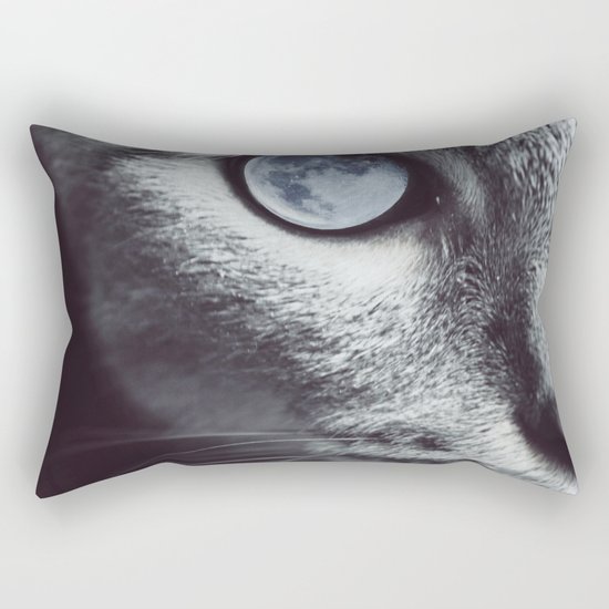 Moon cat Rectangular Pillow