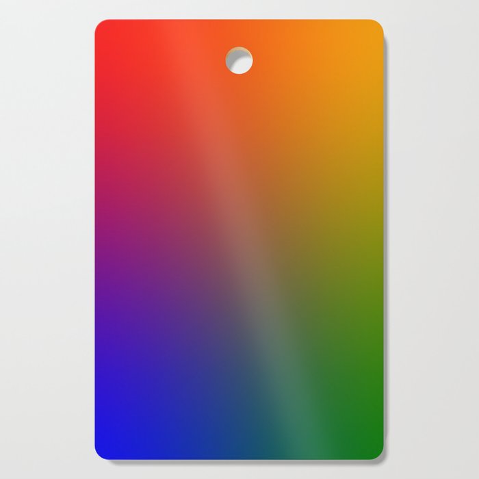 17 Rainbow Gradient Colour Palette 220506 Aura Ombre Valourine Digital Minimalist Art Cutting Board