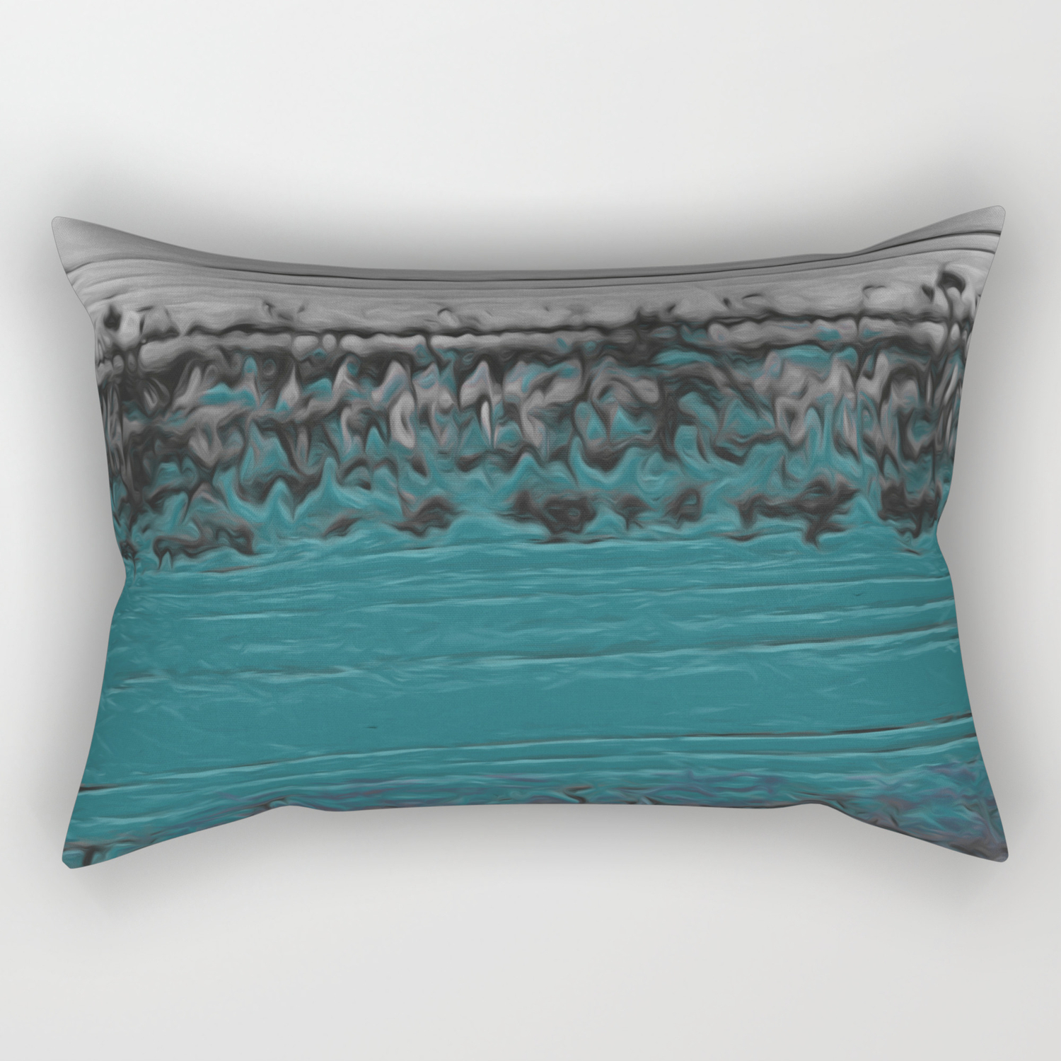 teal and gray pillows