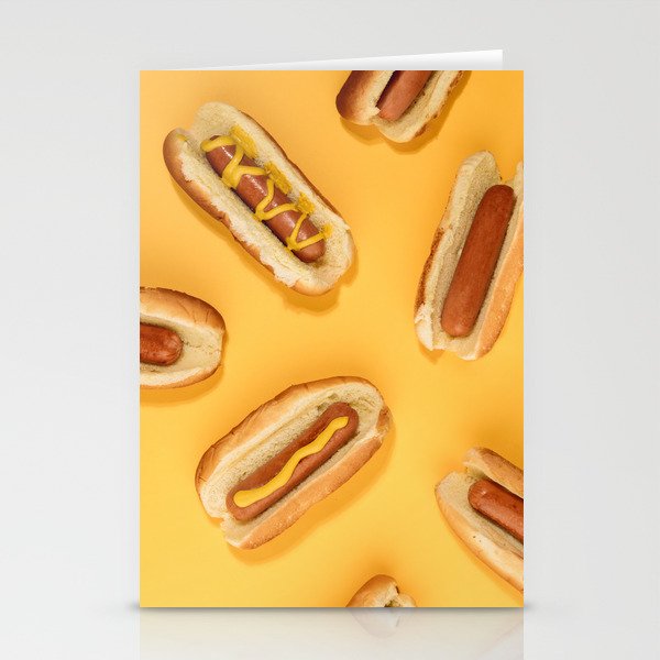 Hot Dogs  Stationery Cards