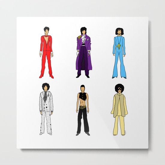 Purple Power Outfits Metal Print