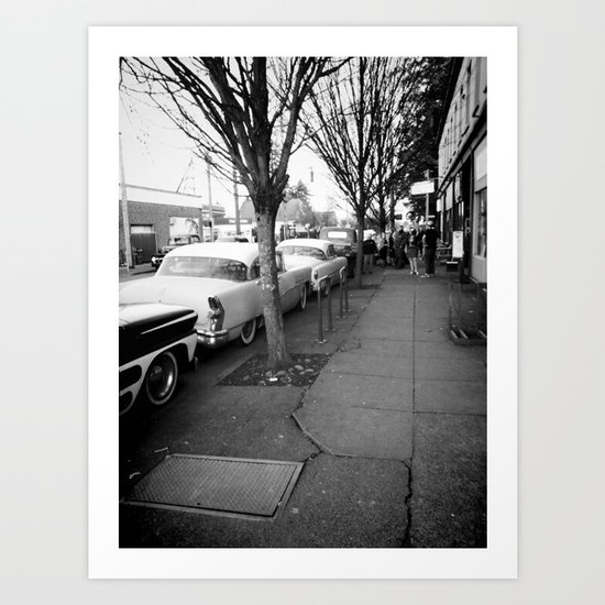 Down the row Art Print