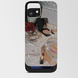 GIRLS PARTY - aesthetic glitter collage art work, weekend vibes, glamour and chick , luxury vibes. iPhone Card Case