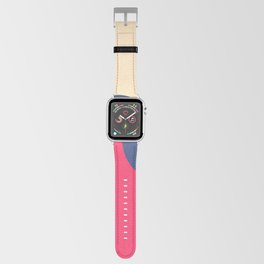 Viscous - Pink Blue Colourful Abstract Art Pattern Design Apple Watch Band