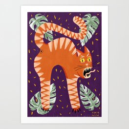 House tiger Art Print