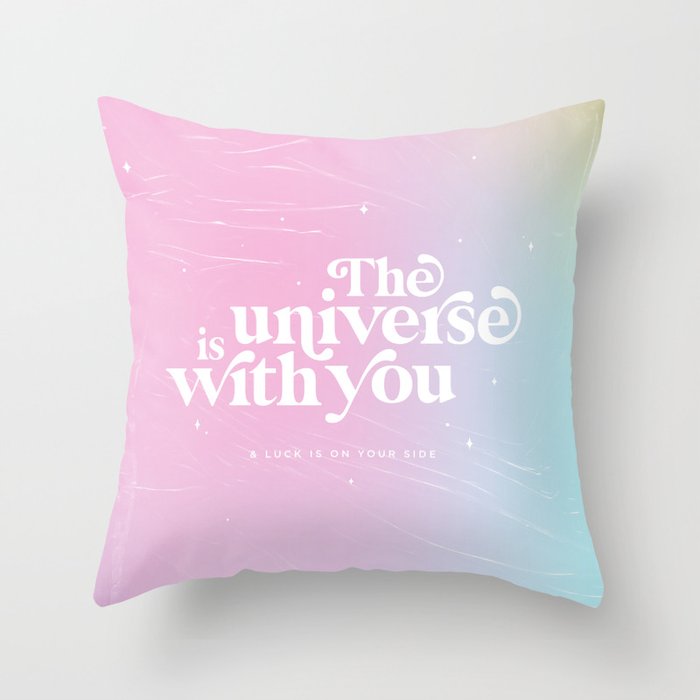 The universe is with you Throw Pillow
