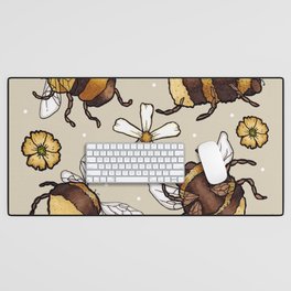 Bee Wreath (on oatmeal) Desk Mat