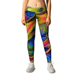 "S" Leggings | Popart, Abstract, Photo, Painting 