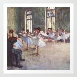 Degas - Ballet Rehearsal Art Print | Dancers, Rehearsal, Art, Degas, Minimal, Modern, Painter, Artistic, Masterpiece, Artist 
