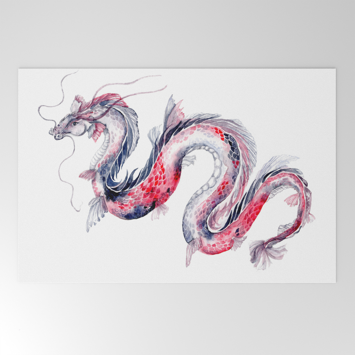 Koi Dragon Welcome Mat By Goosi Society6