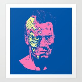 Terminator (neon) Art Print