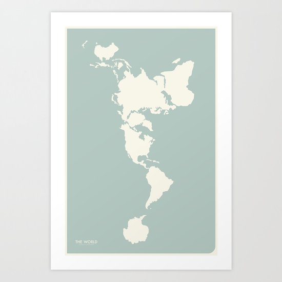 Dymaxion Map Art Print