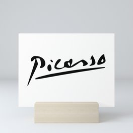 Pablo Picasso Signature, Artworks - tshirt, tee, jersey, poster, tshirts, Print, Prints Mini Art Print