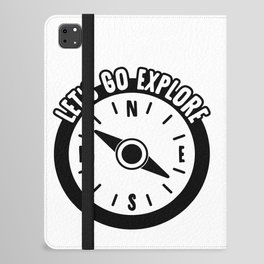 Let's Go Explore Compass iPad Folio Case