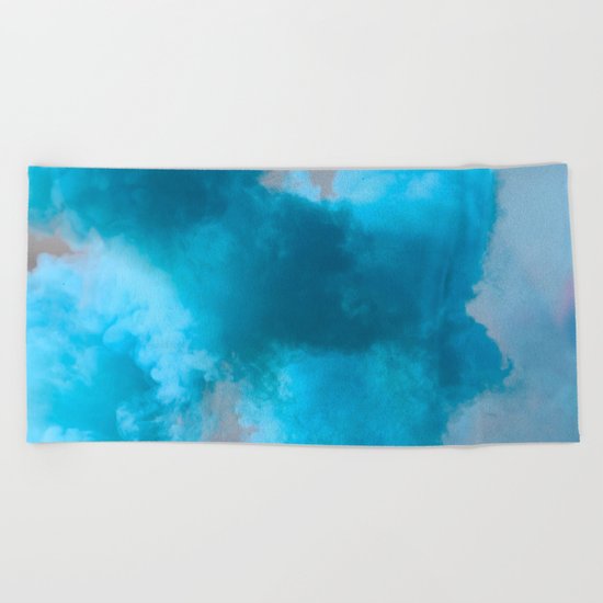 Blue smoke Beach Towel