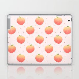 Peach Peaches Pastel Pink Pattern Laptop Skin