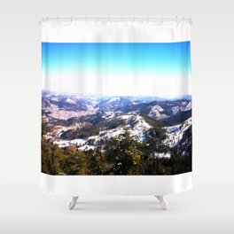 Winter Beauty, Snow in Mountain Shower Curtain