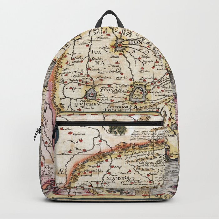 Map of China - Mercator - 1606 Vintage pictorial map Backpack